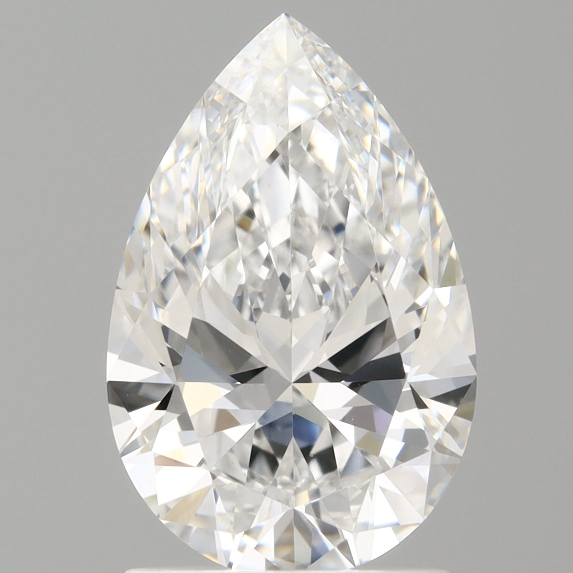 1.59 Carat Pear Shaped, Ideal Cut, D Color, VVS2 Clarity, IGI Certified Lab Grown Diamond