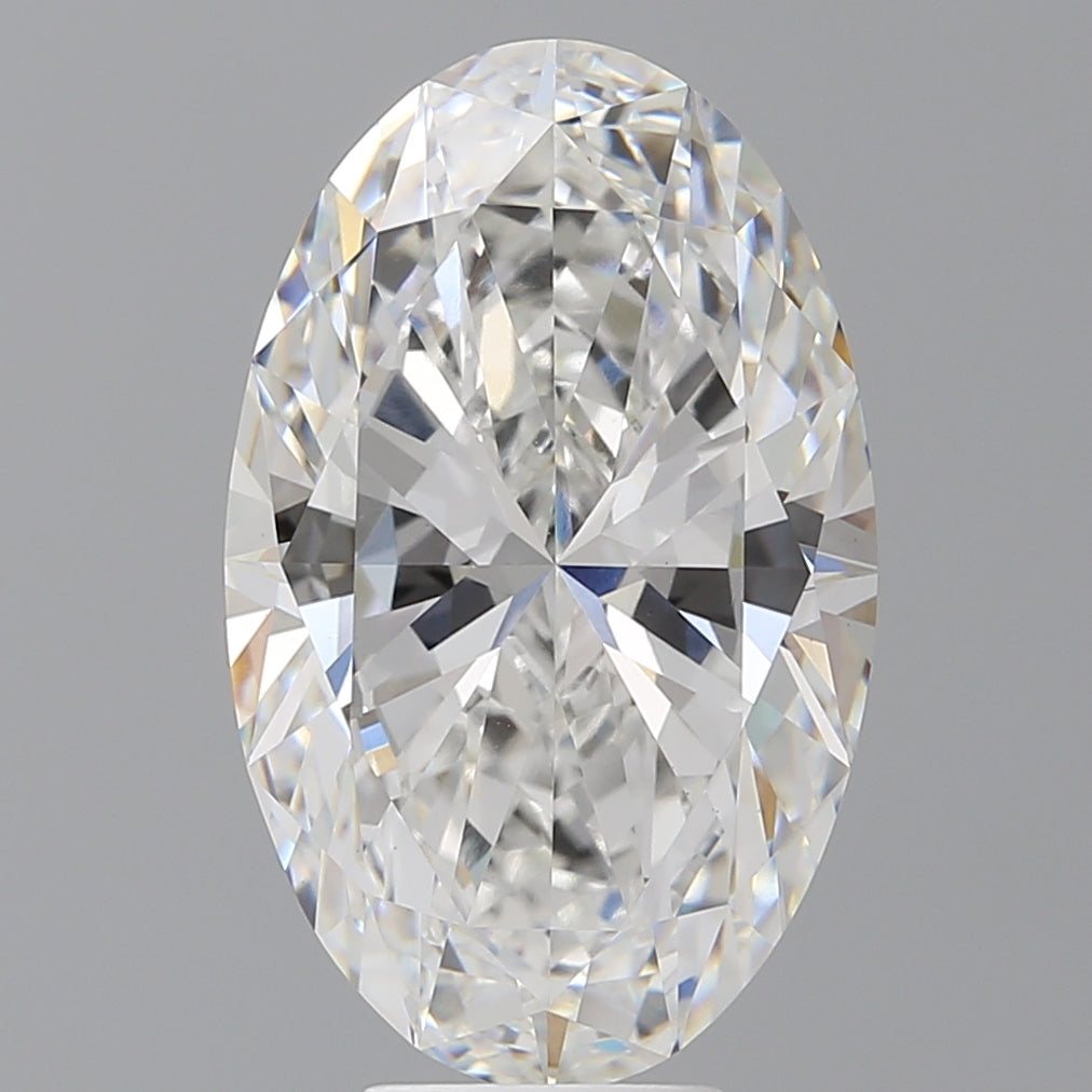 7.58 Carat Oval Shaped, Ideal Cut, E Color, VVS2 Clarity, IGI Certified Lab Grown Diamond