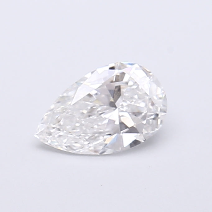 0.64 Carat Pear Shaped, Very Good Cut, E Color, VVS2 Clarity, IGI Certified Lab Grown Diamond