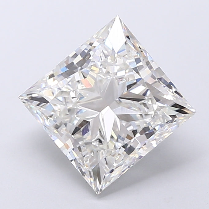 5.05 Carat Princess Shaped, Very Good Cut, G Color, VVS2 Clarity, IGI Certified Lab Grown Diamond