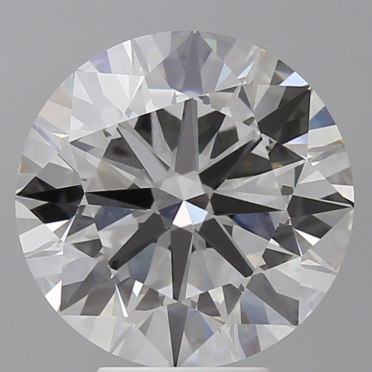 6.04 Carat Round Shaped, Ideal Cut, F Color, VVS2 Clarity, IGI Certified Lab Grown Diamond