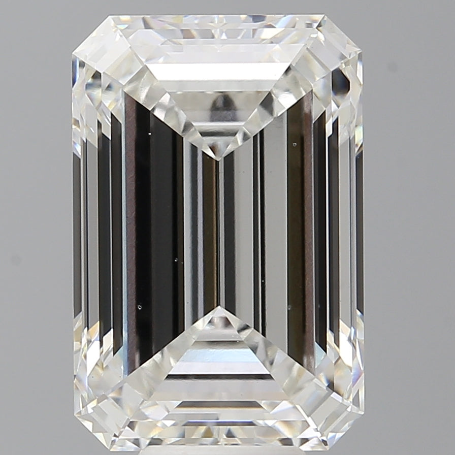 10.06 Carat Emerald Shaped, Ideal Cut, F Color, VS1 Clarity, IGI Certified Lab Grown Diamond