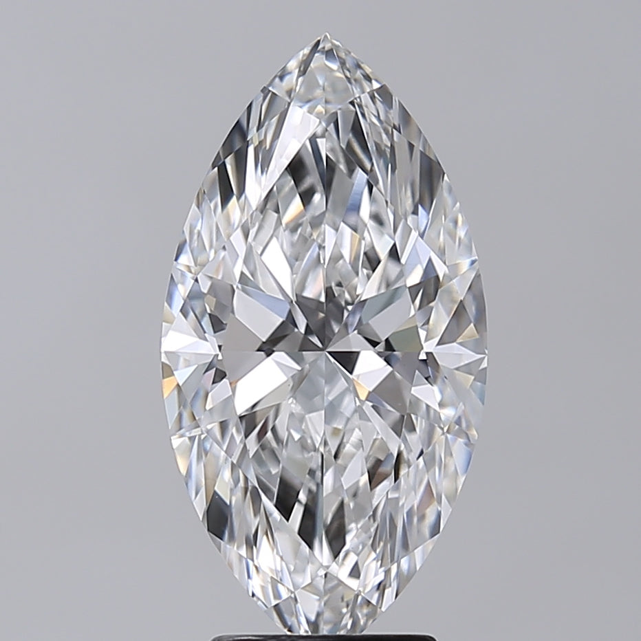 4.02 Carat Marquise Shaped, Excellent Cut, D Color, VVS2 Clarity, IGI Certified Lab Grown Diamond