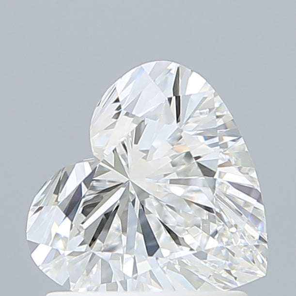 1.18 Carat Heart Shaped, Ideal Cut, D Color, VVS1 Clarity, IGI Certified Lab Grown Diamond