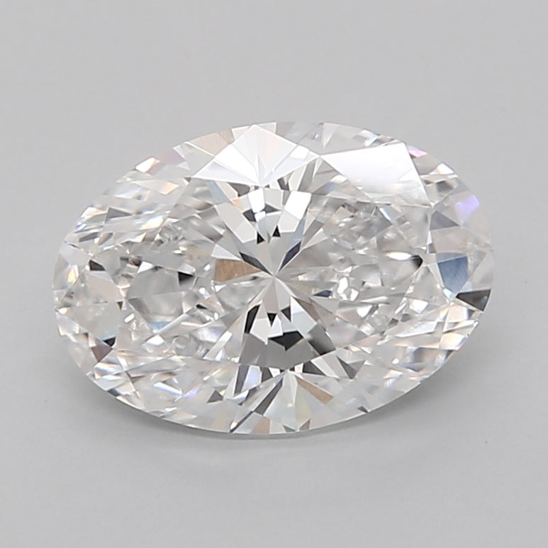 2.57 Carat Oval Shaped, Very Good Cut, D Color, VVS2 Clarity, IGI Certified Lab Grown Diamond