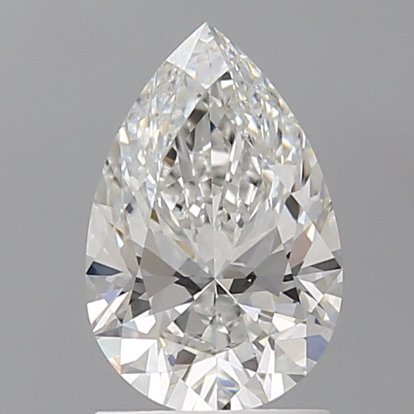 1.54 Carat Pear Shaped, Ideal Cut, E Color, VVS2 Clarity, IGI Certified Lab Grown Diamond