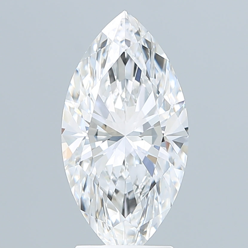 3.09 Carat Marquise Shaped, Ideal Cut, E Color, VVS2 Clarity, IGI Certified Lab Grown Diamond