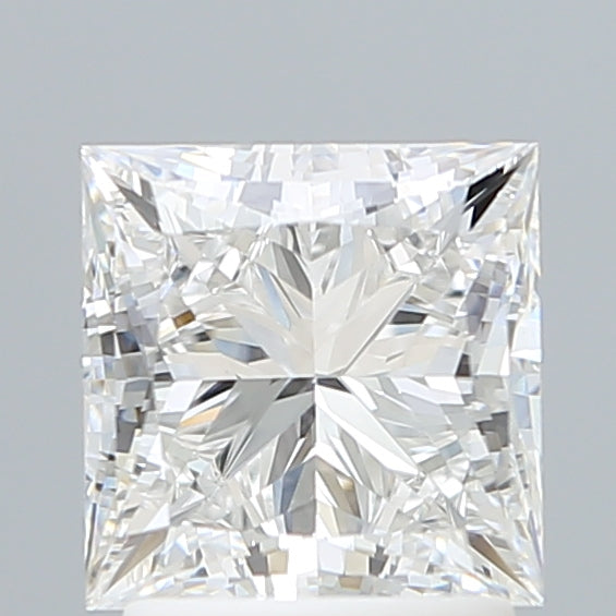 2.15 Carat Princess Shaped, Ideal Cut, E Color, VVS2 Clarity, IGI Certified Lab Grown Diamond