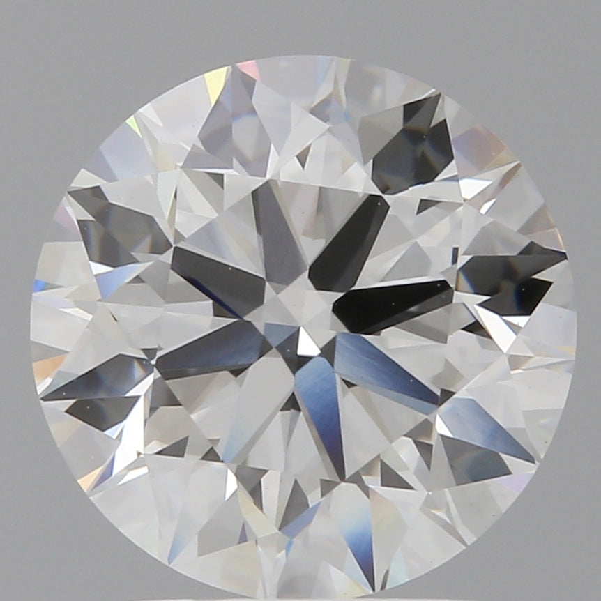 3.05 Carat Round Shaped, Ideal Cut, F Color, VVS2 Clarity, IGI Certified Lab Grown Diamond