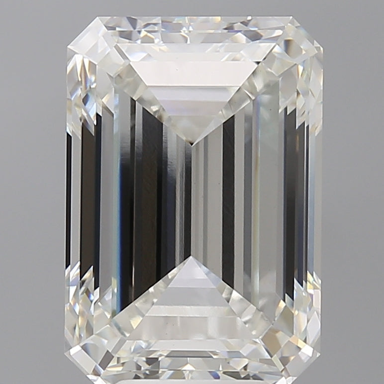 7.53 Carat Emerald Shaped, Ideal Cut, F Color, VS1 Clarity, IGI Certified Lab Grown Diamond