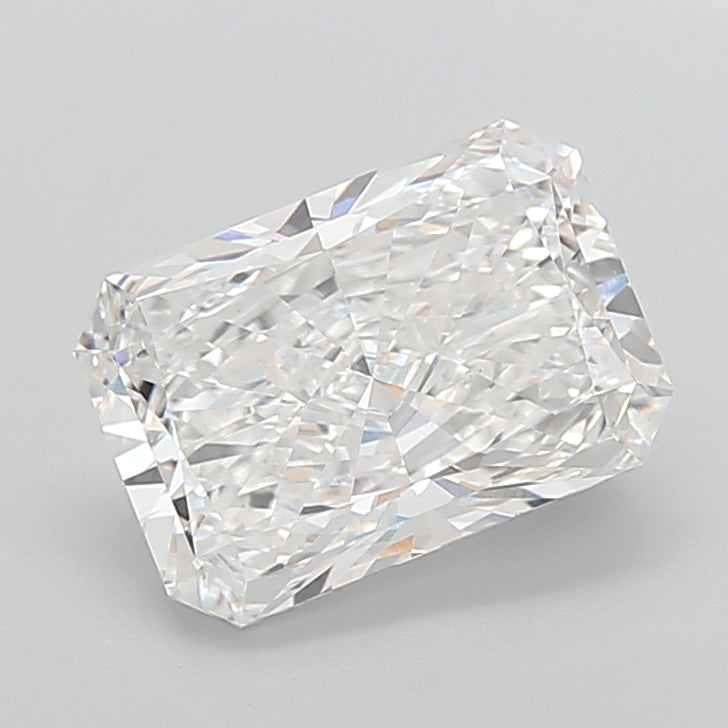 5.02 Carat Radiant Shaped, Ideal Cut, D Color, VVS2 Clarity, IGI Certified Lab Grown Diamond
