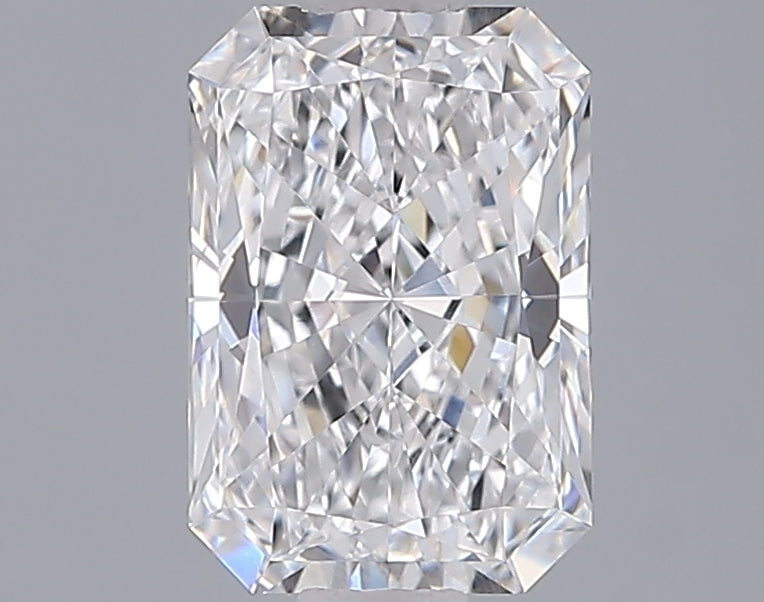 1.55 Carat Radiant Shaped, Ideal Cut, D Color, VVS1 Clarity, IGI Certified Lab Grown Diamond