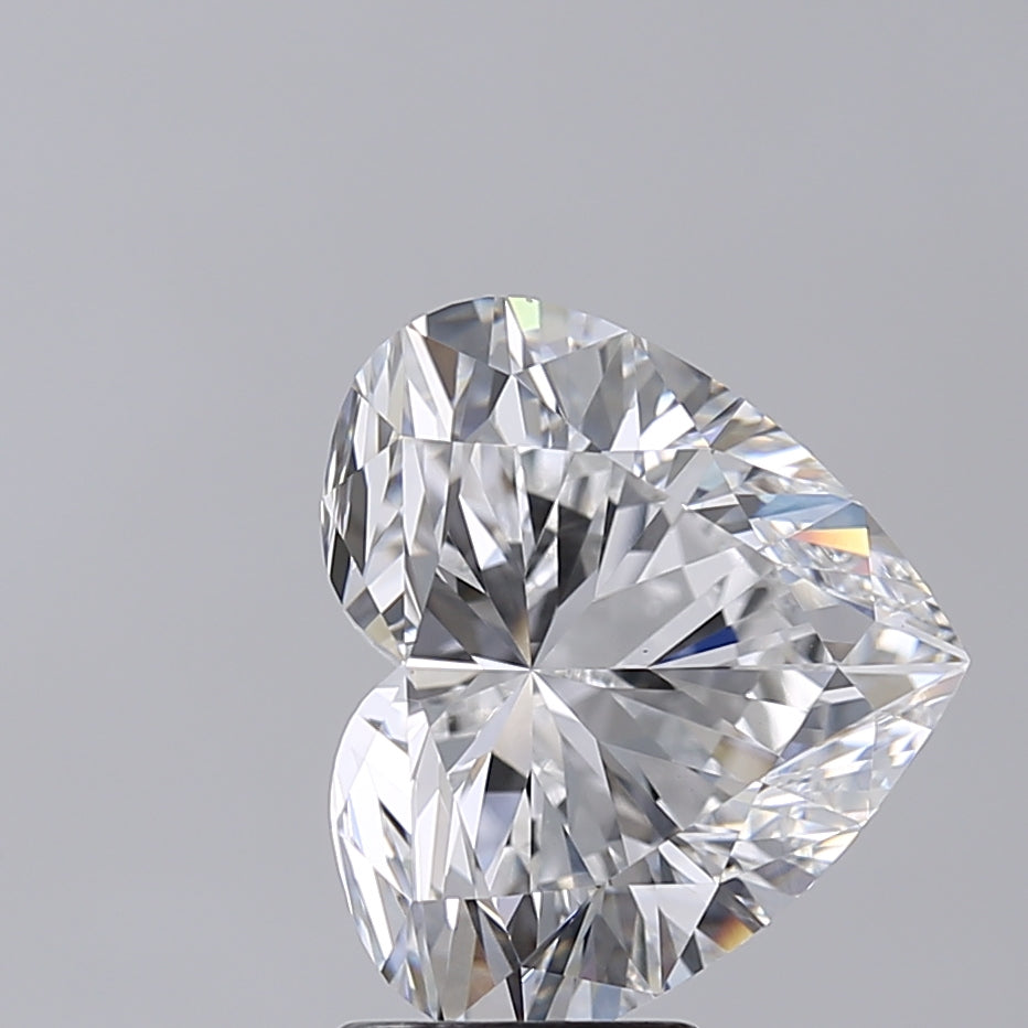 5.01 Carat Heart Shaped, Very Good Cut, D Color, VVS2 Clarity, IGI Certified Lab Grown Diamond