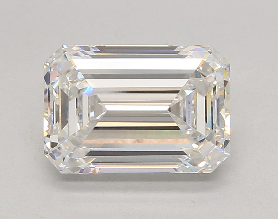 3.54 Carat Emerald Shaped, Ideal Cut, E Color, VS1 Clarity, IGI Certified Lab Grown Diamond