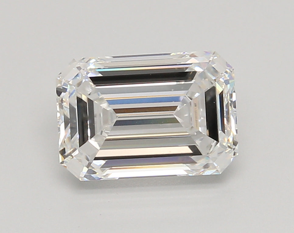 3.04 Carat Emerald Shaped, Ideal Cut, E Color, VS1 Clarity, IGI Certified Lab Grown Diamond