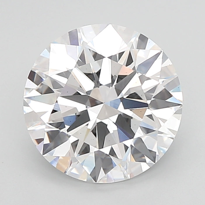 4.07 Carat Round Shaped, Ideal Cut, E Color, VS2 Clarity, IGI Certified Lab Grown Diamond