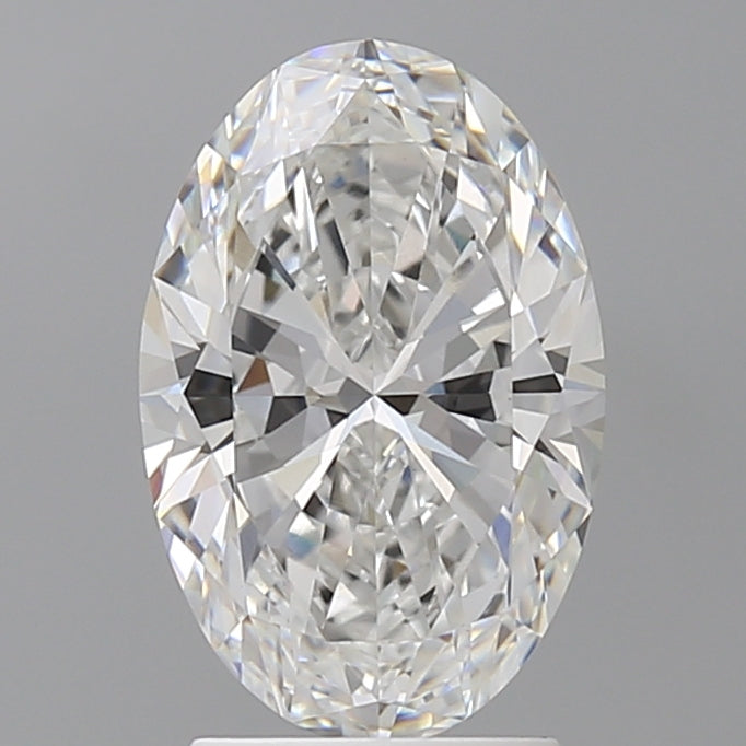 2.57 Carat Oval Shaped, Ideal Cut, E Color, VVS2 Clarity, IGI Certified Lab Grown Diamond