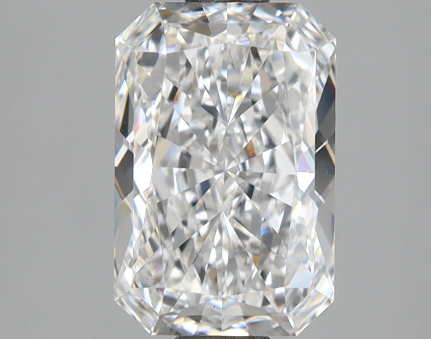 2.02 Carat Radiant Shaped, Ideal Cut, D Color, VVS1 Clarity, IGI Certified Lab Grown Diamond