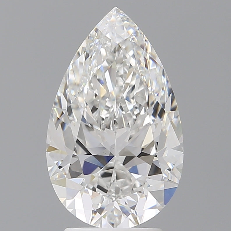 3.58 Carat Pear Shaped, Ideal Cut, E Color, VS1 Clarity, IGI Certified Lab Grown Diamond