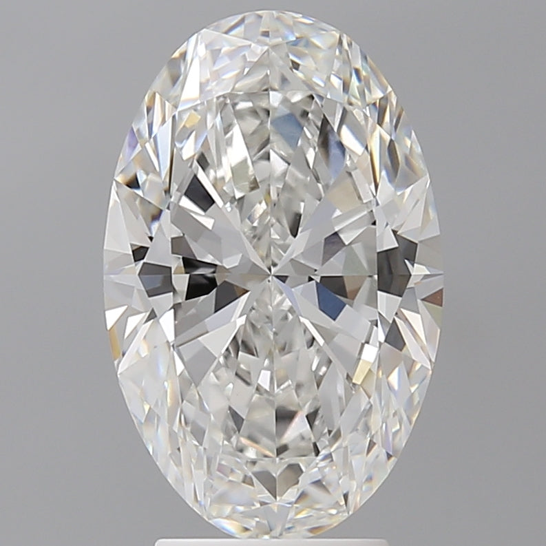 4.08 Carat Oval Shaped, Ideal Cut, E Color, VVS2 Clarity, IGI Certified Lab Grown Diamond