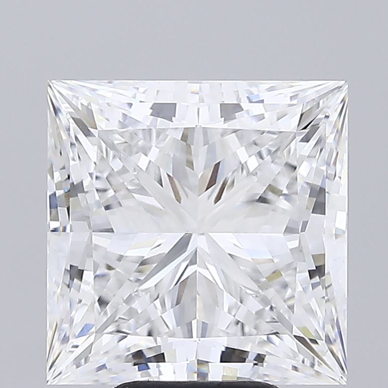 7.14 Carat Princess Shaped, Ideal Cut, E Color, VVS2 Clarity, IGI Certified Lab Grown Diamond