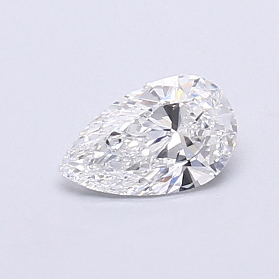 0.45 Carat Pear Shaped, Very Good Cut, D Color, VVS2 Clarity, IGI Certified Lab Grown Diamond