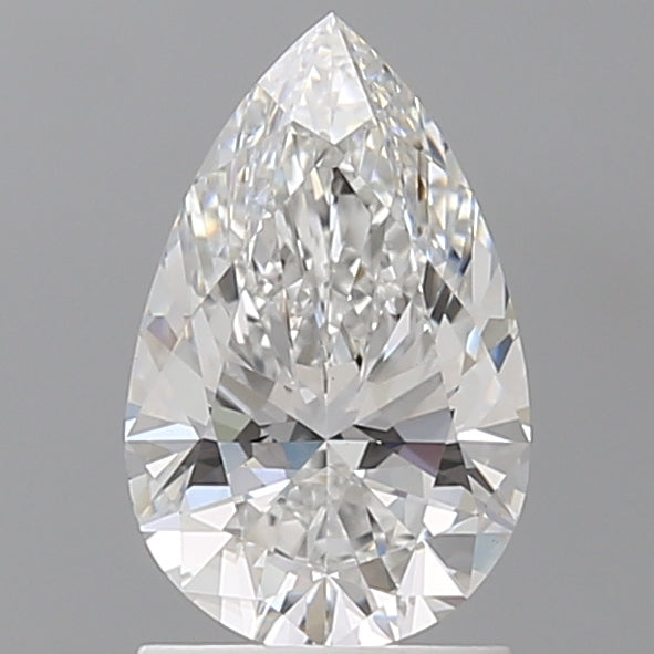 1.55 Carat Pear Shaped, Ideal Cut, E Color, VVS2 Clarity, IGI Certified Lab Grown Diamond
