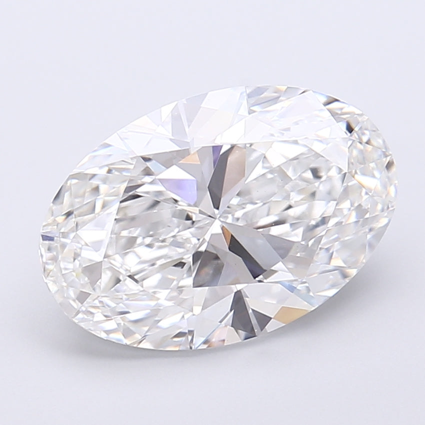 4.12 Carat Oval Shaped, Very Good Cut, D Color, VVS2 Clarity, IGI Certified Lab Grown Diamond