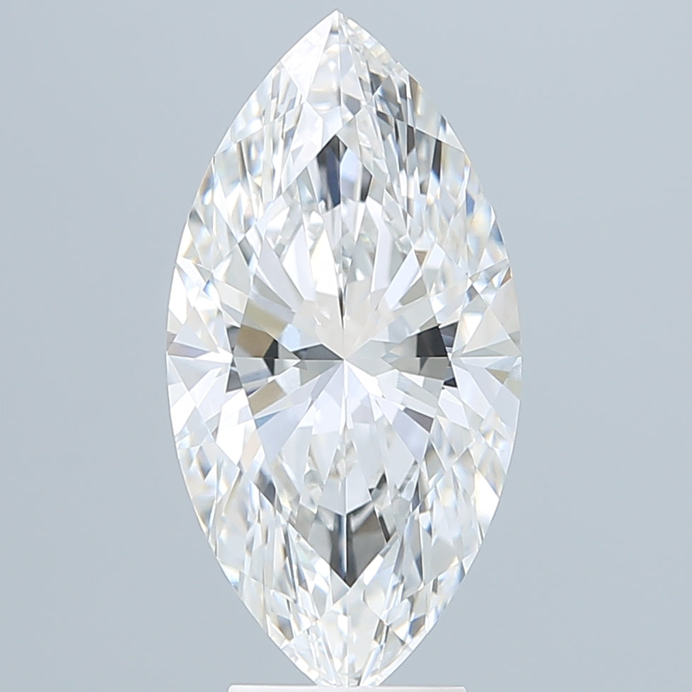 5.10 Carat Marquise Shaped, Ideal Cut, E Color, VVS2 Clarity, IGI Certified Lab Grown Diamond