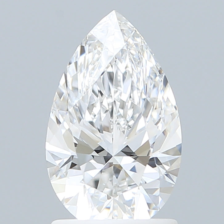1.50 Carat Pear Shaped, Excellent Cut, E Color, VVS2 Clarity, IGI Certified Lab Grown Diamond