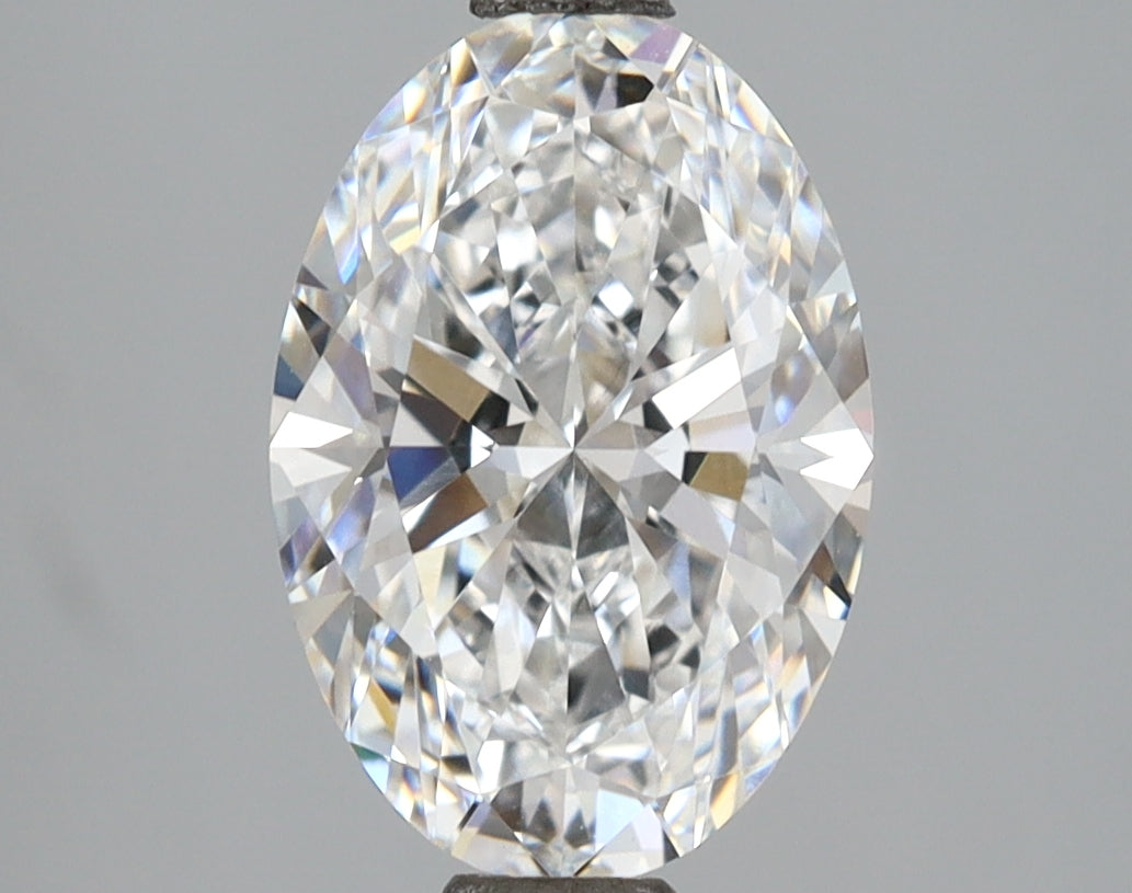 2.51 Carat Oval Shaped, Ideal Cut, E Color, VVS2 Clarity, IGI Certified Lab Grown Diamond
