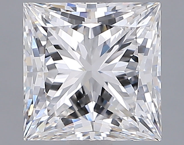 2.07 Carat Princess Shaped, Ideal Cut, E Color, VVS2 Clarity, IGI Certified Lab Grown Diamond