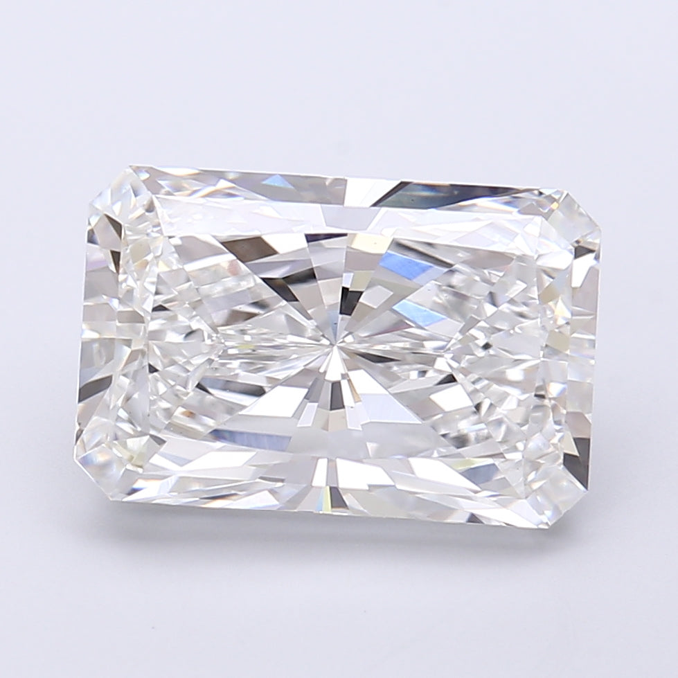 6.17 Carat Radiant Shaped, Very Good Cut, E Color, VS1 Clarity, IGI Certified Lab Grown Diamond