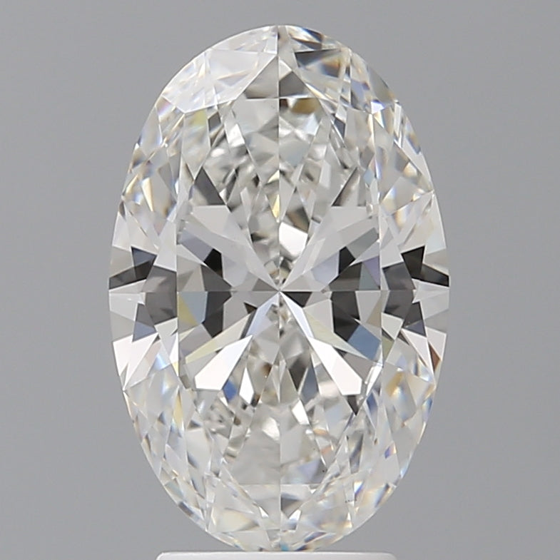 3.45 Carat Oval Shaped, Ideal Cut, F Color, VVS2 Clarity, IGI Certified Lab Grown Diamond