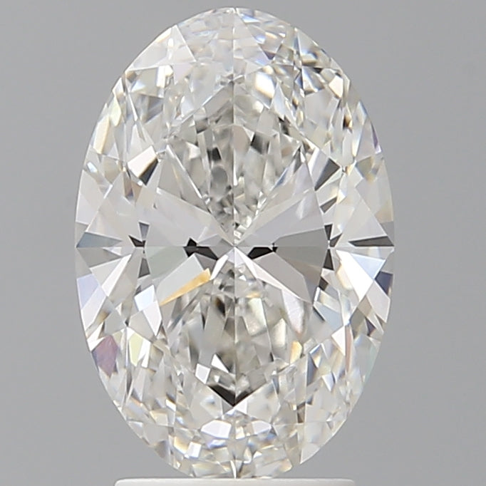 2.96 Carat Oval Shaped, Ideal Cut, F Color, VVS2 Clarity, IGI Certified Lab Grown Diamond