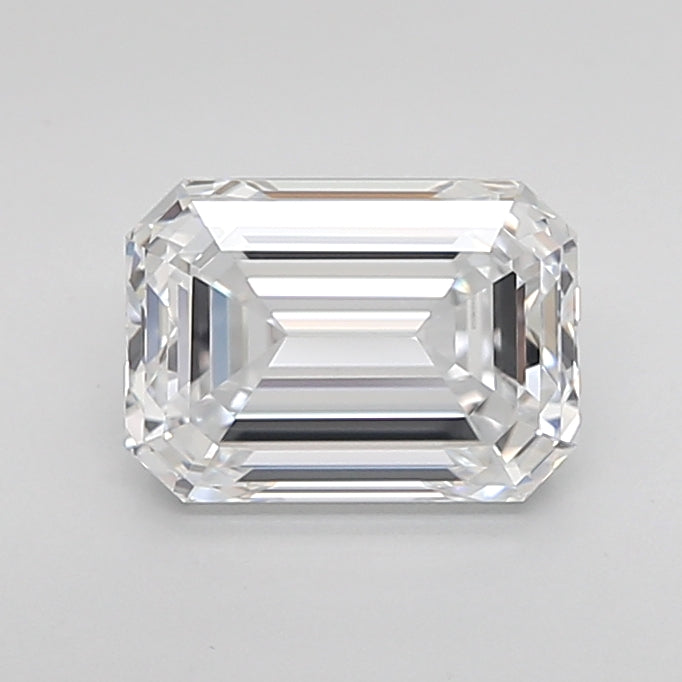 1.52 Carat Emerald Shaped, Ideal Cut, E Color, VVS1 Clarity, IGI Certified Lab Grown Diamond