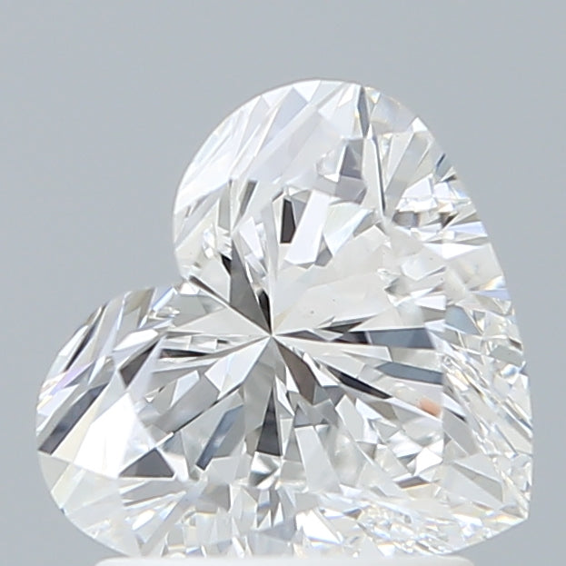 1.65 Carat Heart Shaped, Ideal Cut, D Color, VVS2 Clarity, IGI Certified Lab Grown Diamond