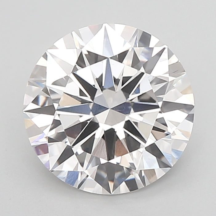 3.00 Carat Round Shaped, Excellent Cut, F Color, VS1 Clarity, IGI Certified Lab Grown Diamond