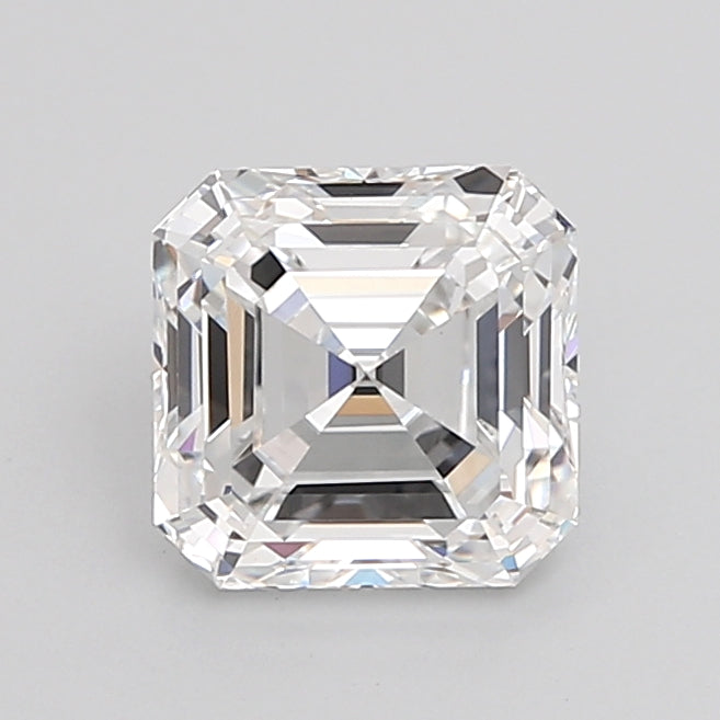2.02 Carat Asscher Shaped, Ideal Cut, D Color, VVS2 Clarity, IGI Certified Lab Grown Diamond
