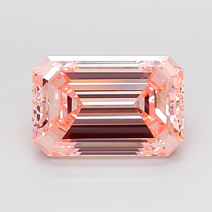 3.01 Carat Emerald Shaped, Excellent Cut, VS1 Clarity, IGI Certified Lab Grown Diamond