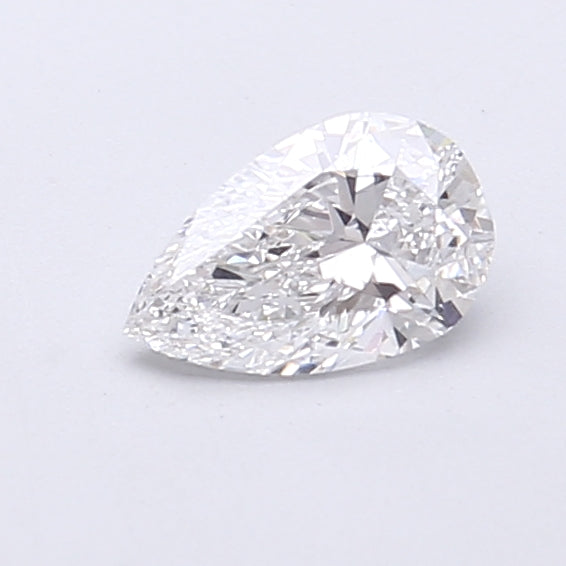 0.45 Carat Pear Shaped, Very Good Cut, D Color, VVS2 Clarity, IGI Certified Lab Grown Diamond