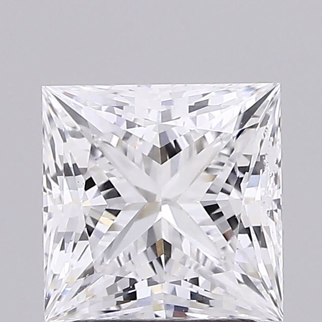 2.08 Carat Princess Shaped, Ideal Cut, D Color, VS1 Clarity, IGI Certified Lab Grown Diamond