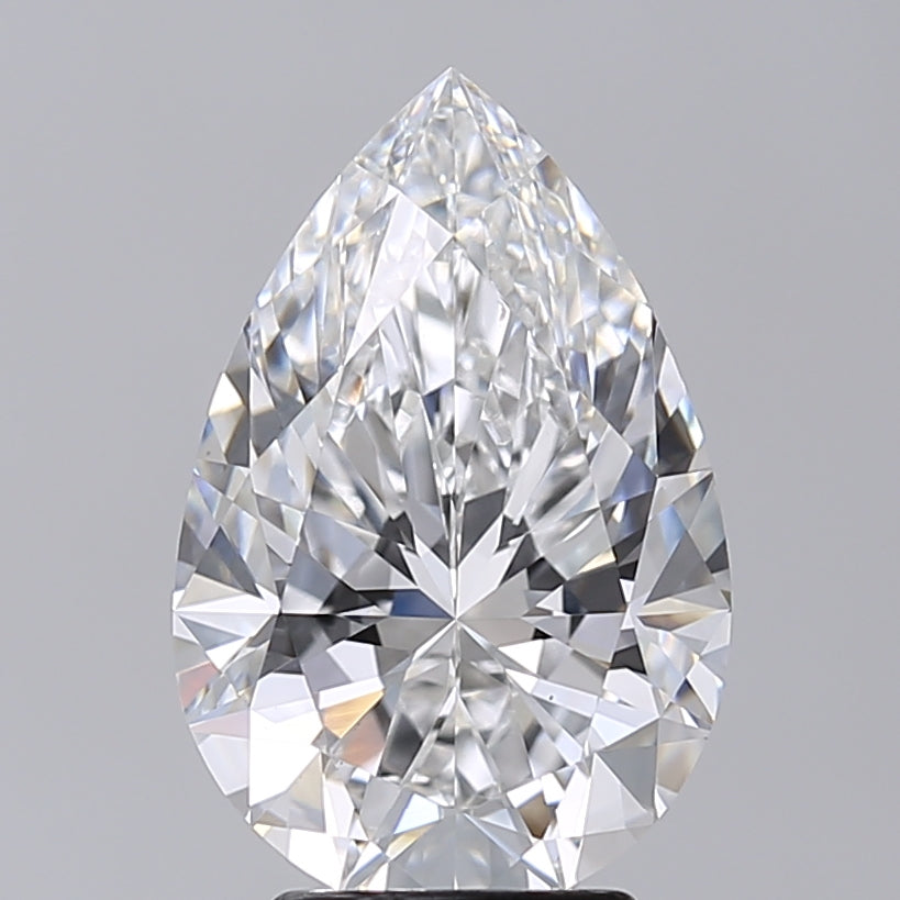 4.02 Carat Pear Shaped, Excellent Cut, E Color, VS1 Clarity, IGI Certified Lab Grown Diamond