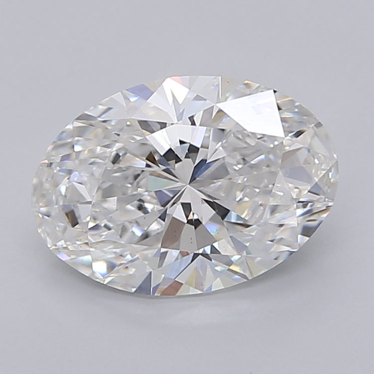 2.51 Carat Oval Shaped, Ideal Cut, E Color, VS2 Clarity, IGI Certified Lab Grown Diamond