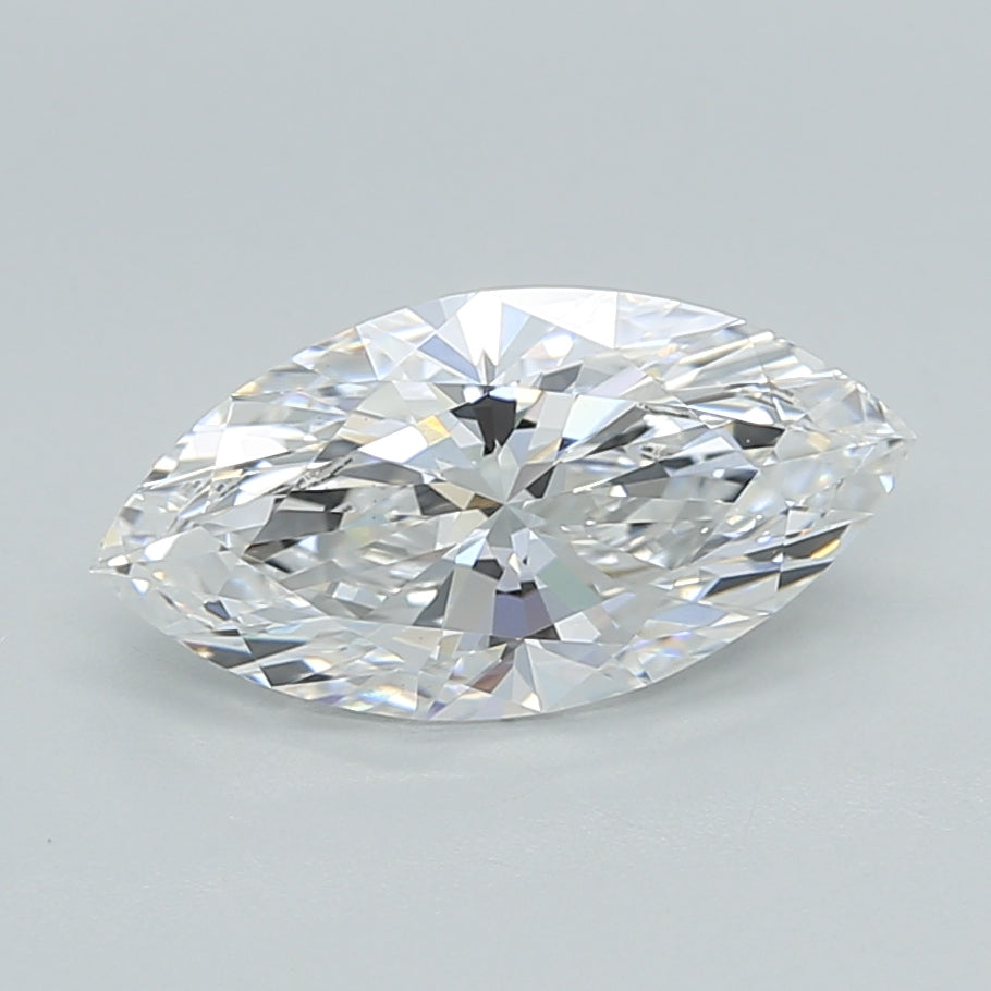1.52 Carat Marquise Shaped, Ideal Cut, D Color, VS1 Clarity, IGI Certified Lab Grown Diamond