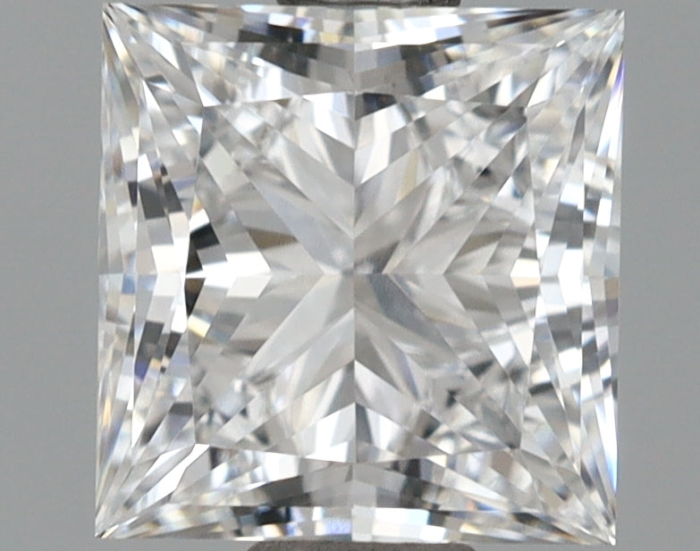 1.47 Carat Princess Shaped, Ideal Cut, D Color, VVS1 Clarity, IGI Certified Lab Grown Diamond