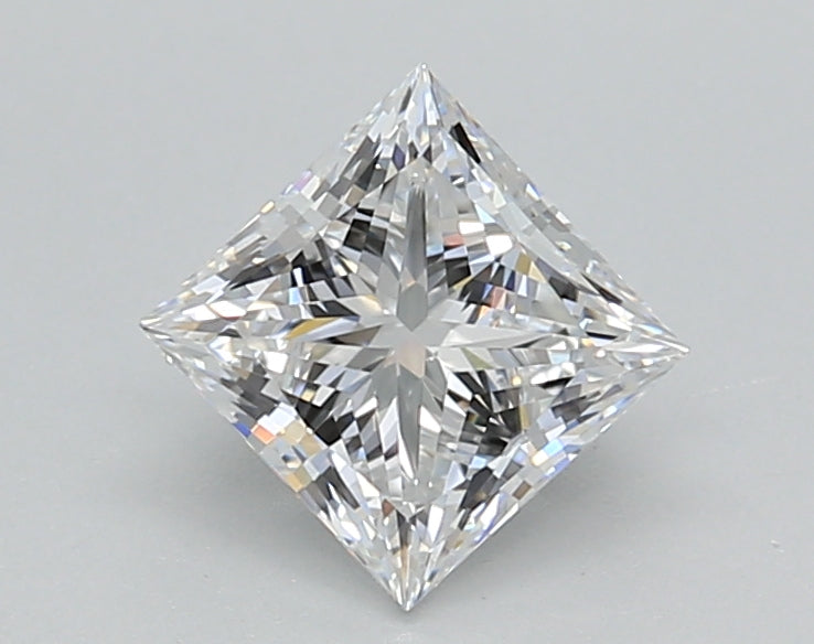 1.01 Carat Princess Shaped, Ideal Cut, D Color, VS1 Clarity, IGI Certified Lab Grown Diamond