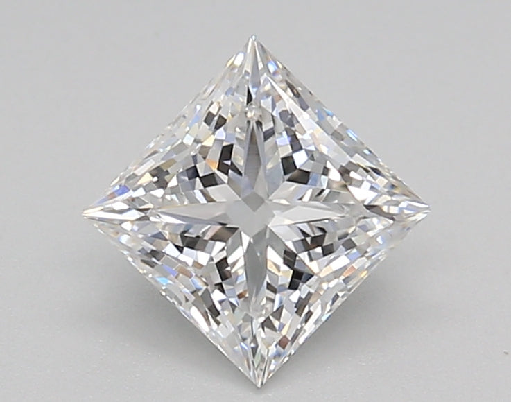 1.02 Carat Princess Shaped, Ideal Cut, D Color, VVS1 Clarity, IGI Certified Lab Grown Diamond