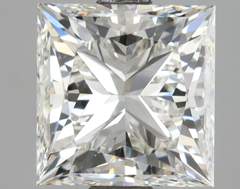3.47 Carat Princess Shaped, Ideal Cut, G Color, VVS2 Clarity, IGI Certified Lab Grown Diamond