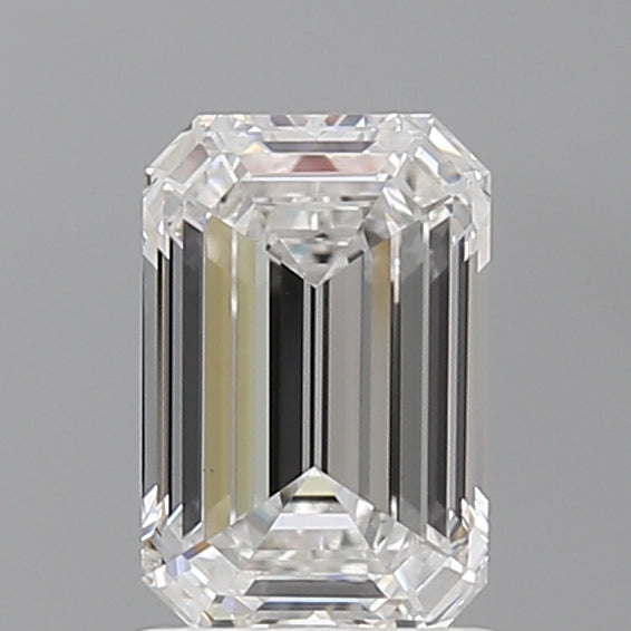 1.58 Carat Emerald Shaped, Ideal Cut, E Color, VVS2 Clarity, IGI Certified Lab Grown Diamond